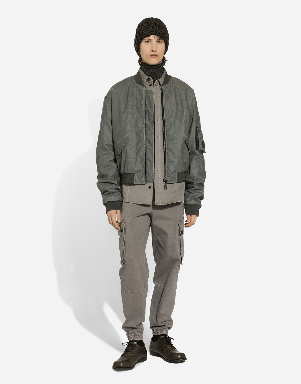 亚麻帆布阔型飞行夹克2