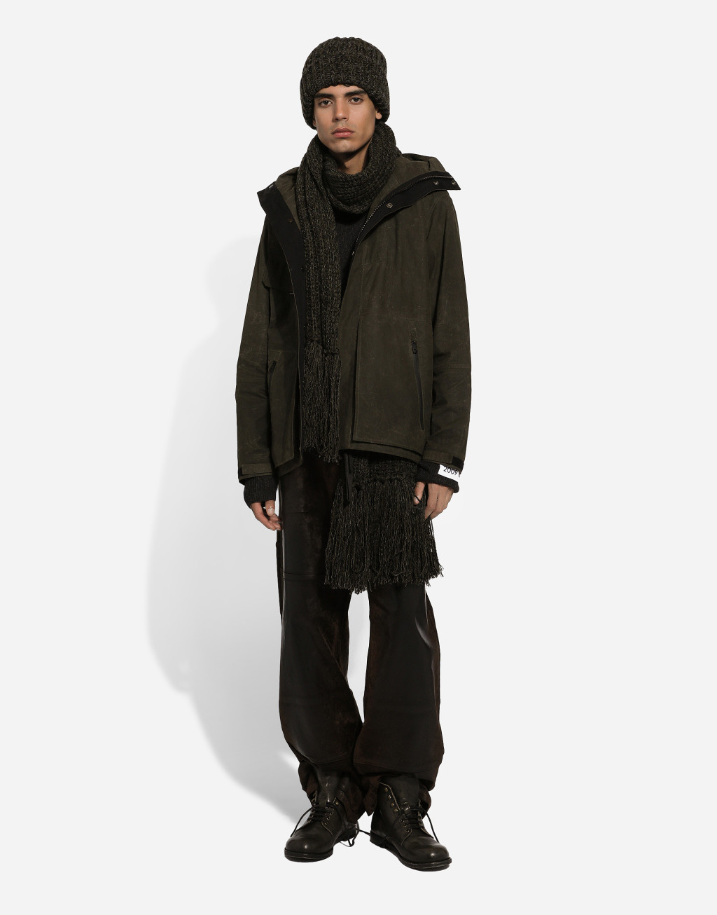 科技帆布连帽含衬外套2