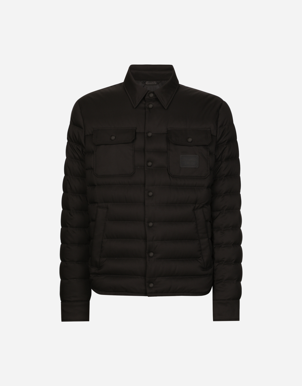 衬衫领缎布衬垫外套1