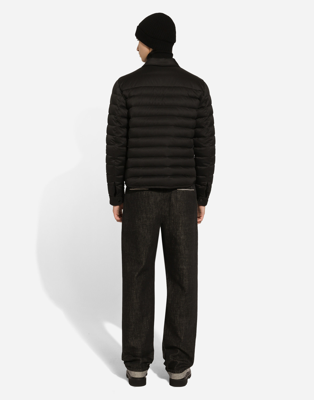 衬衫领缎布衬垫外套3