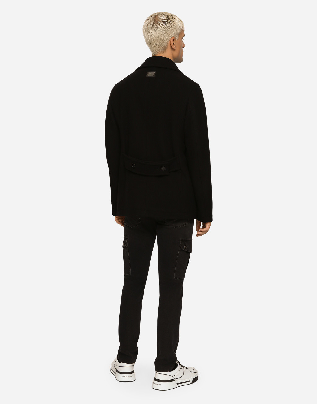 标牌装饰羊毛双排扣卡班大衣5