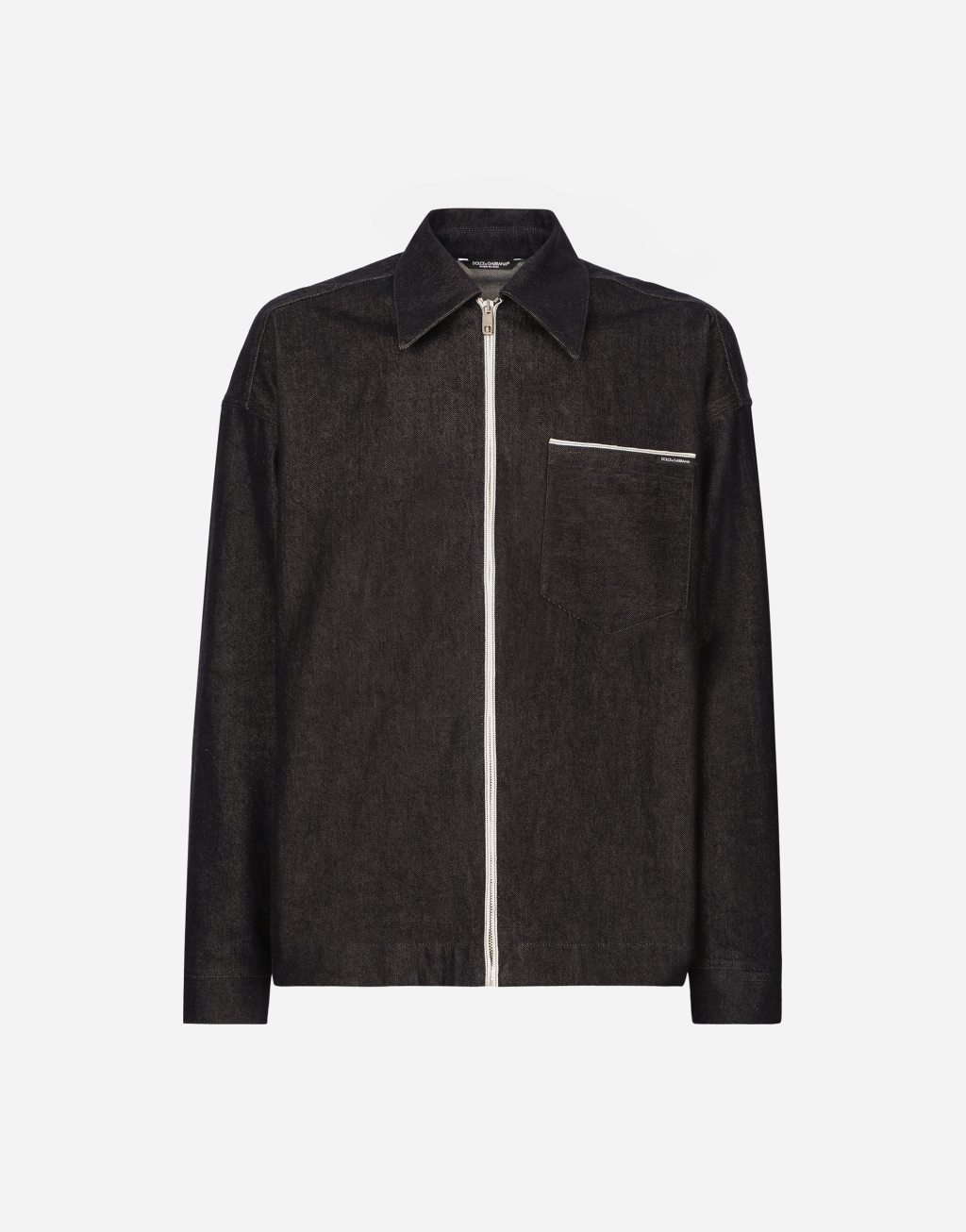 拉链缉缝丹宁外套1