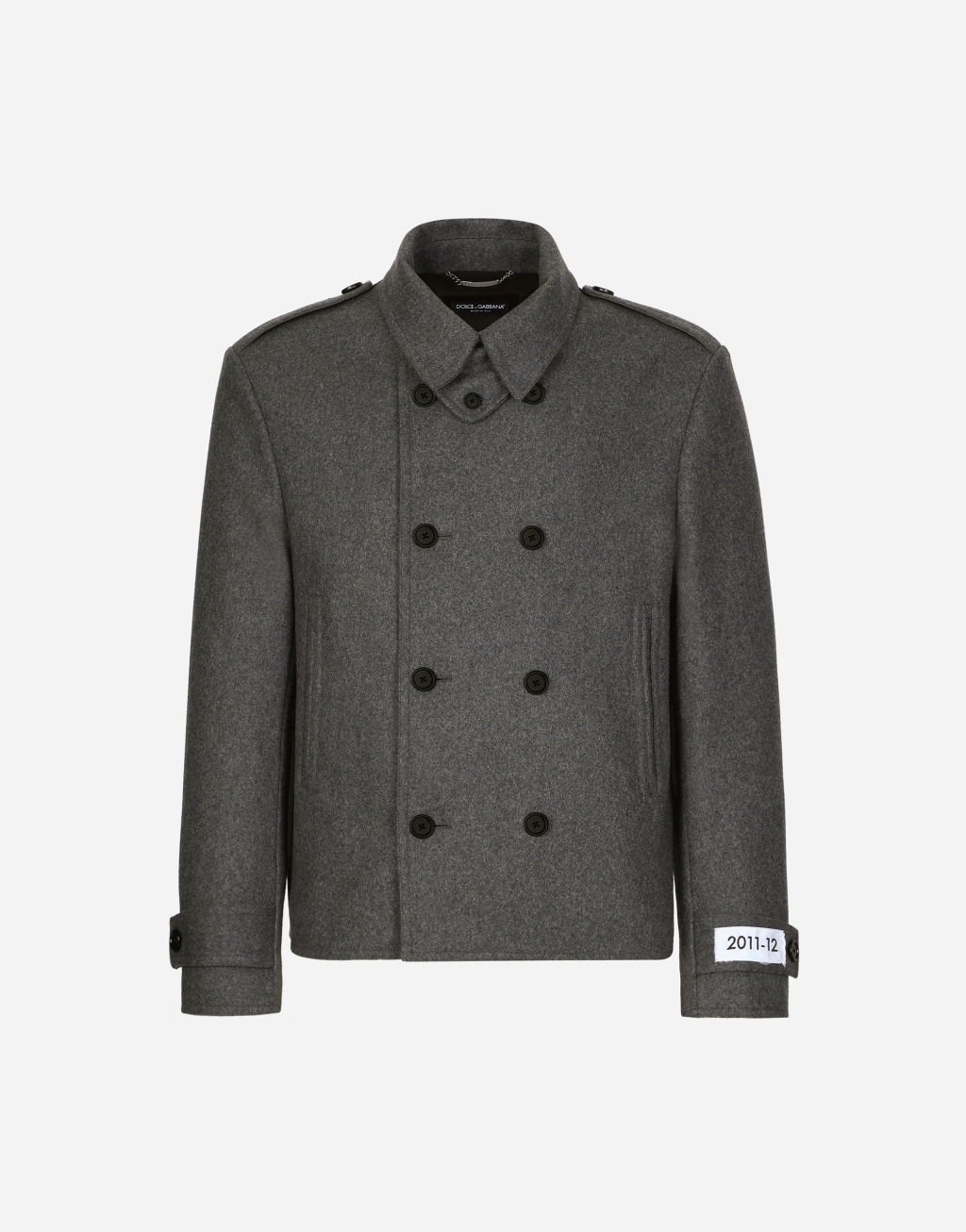 羊绒混纺双排扣卡班大衣1