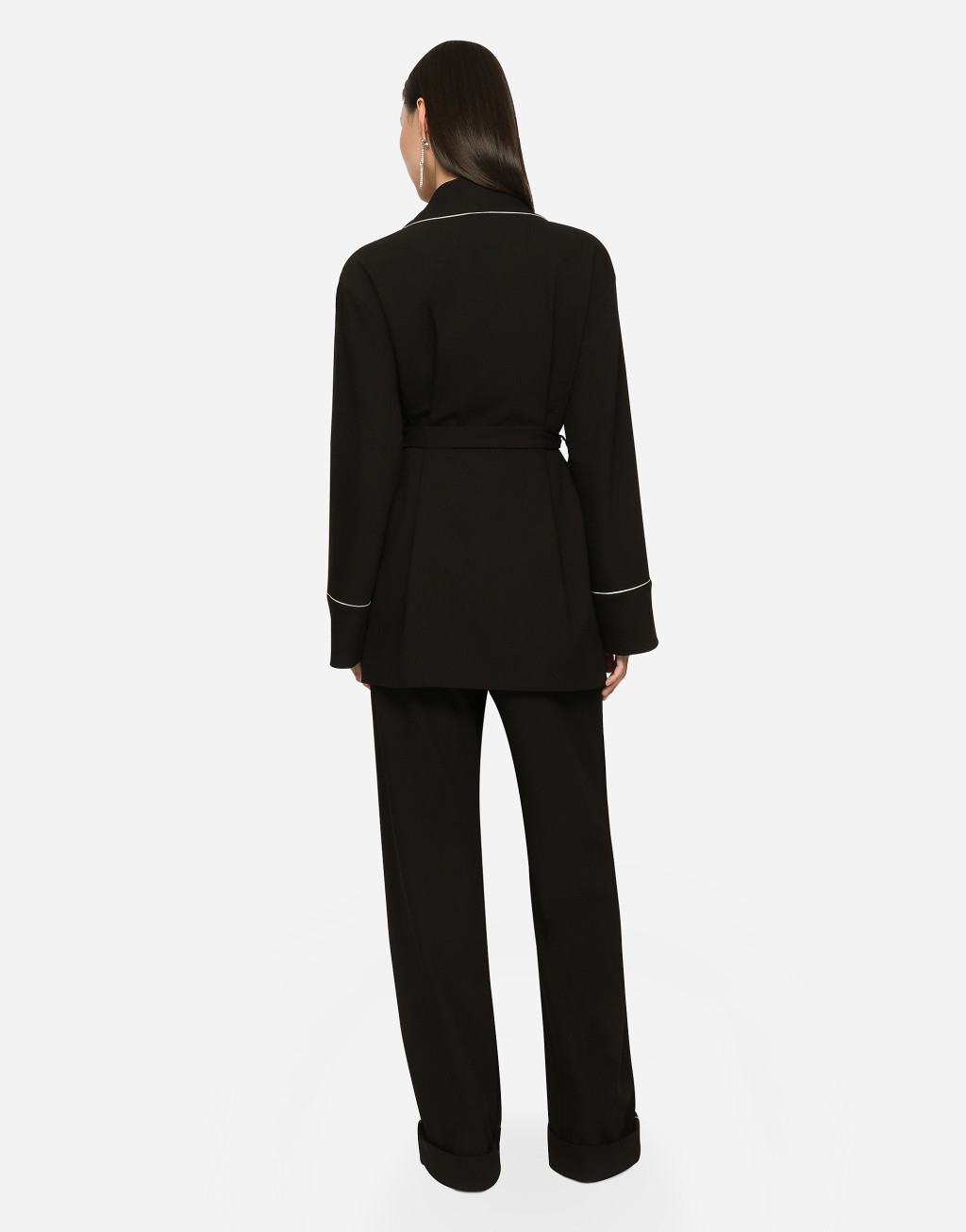 腰带款羊毛帆布睡衣3