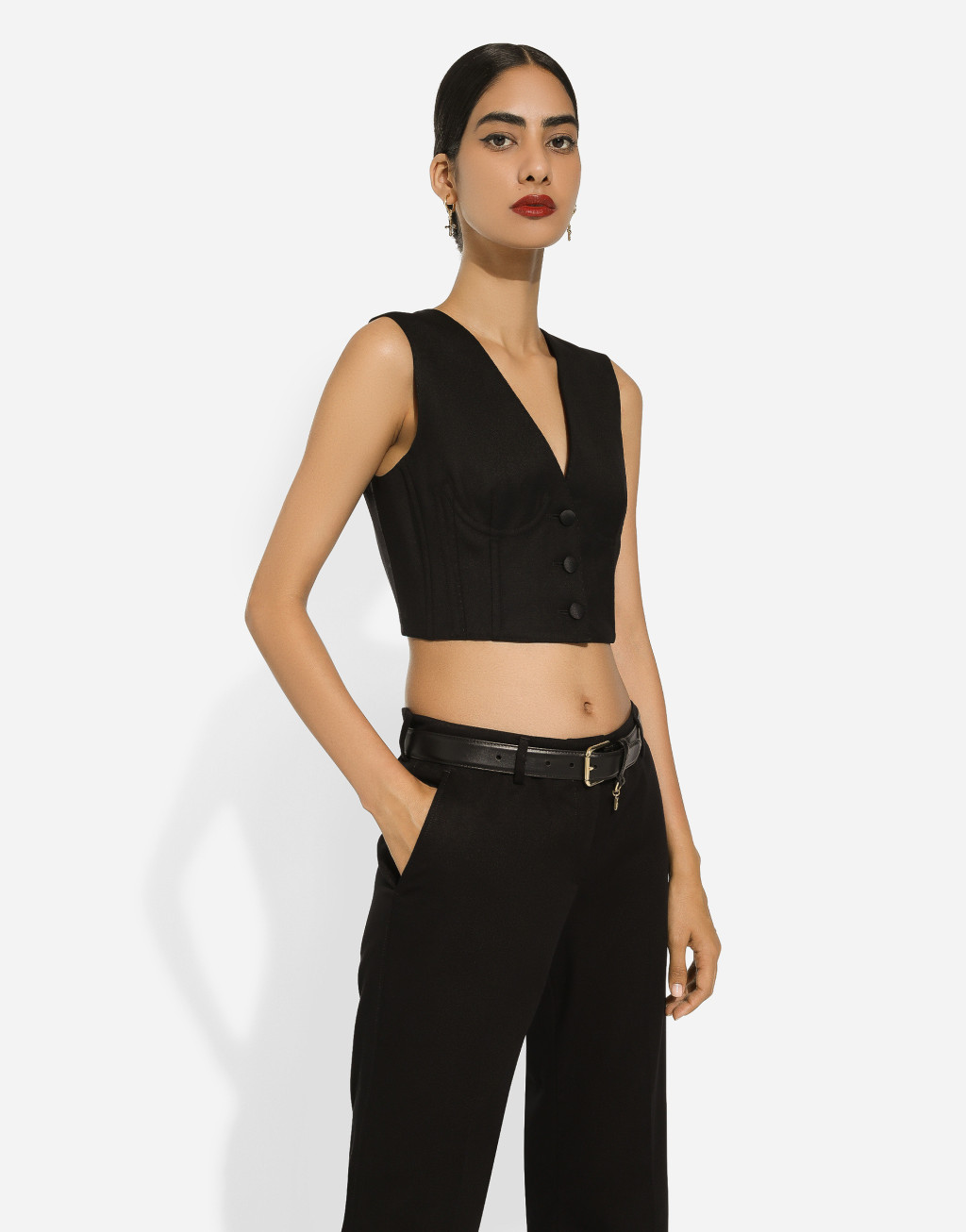 束身衣细节卡迪短款马甲4