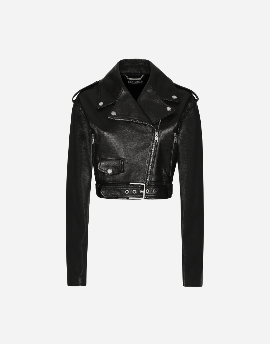 Plongè 纳帕皮革机车夹克1