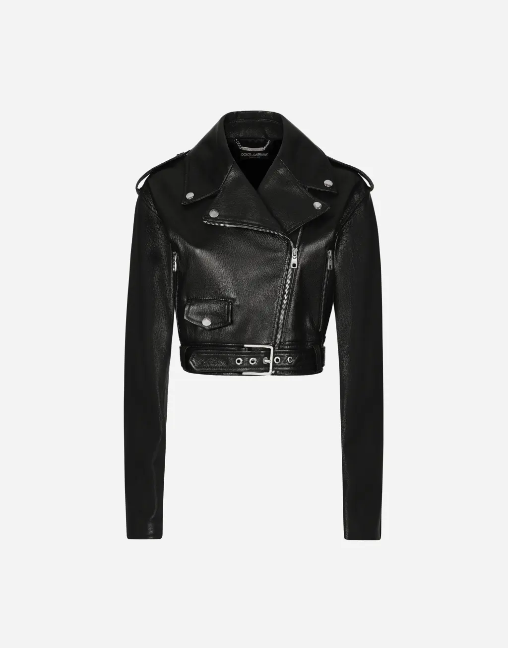 Plongè 纳帕皮革机车夹克