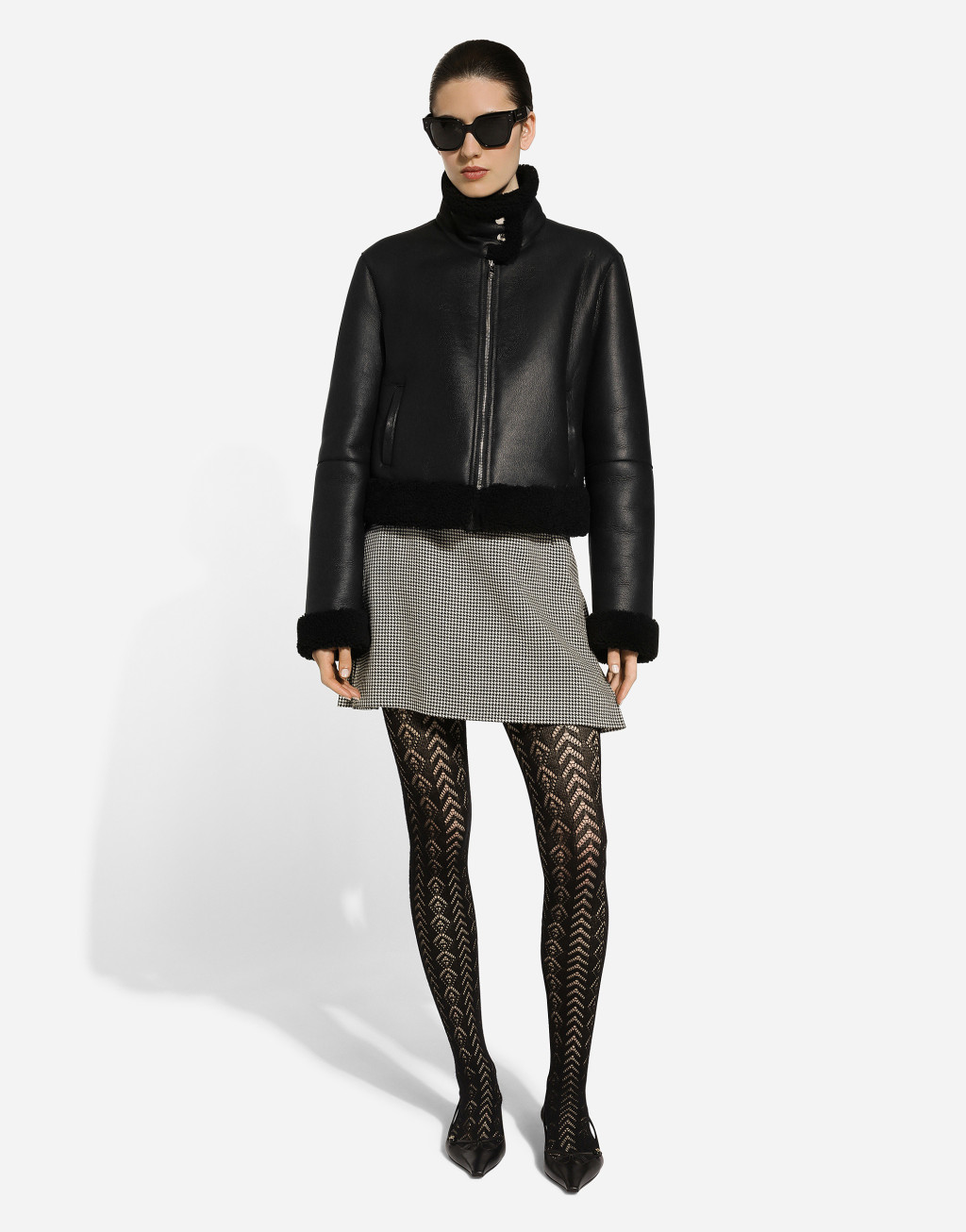 美利奴羔羊皮毛夹克2