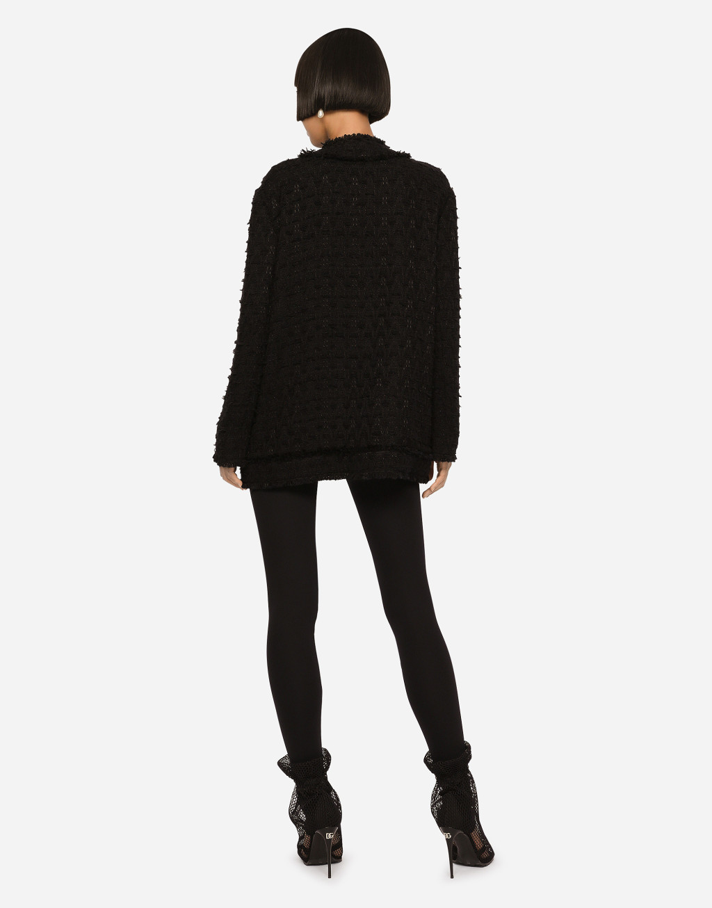 席纹单排扣夹克5