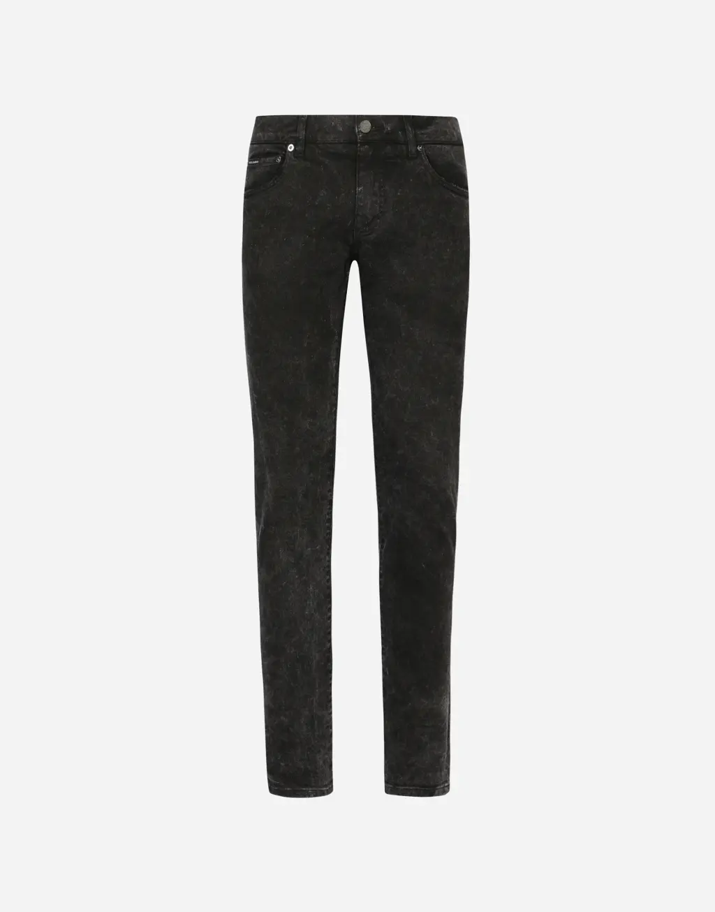 紧身款大理石纹弹力牛仔裤