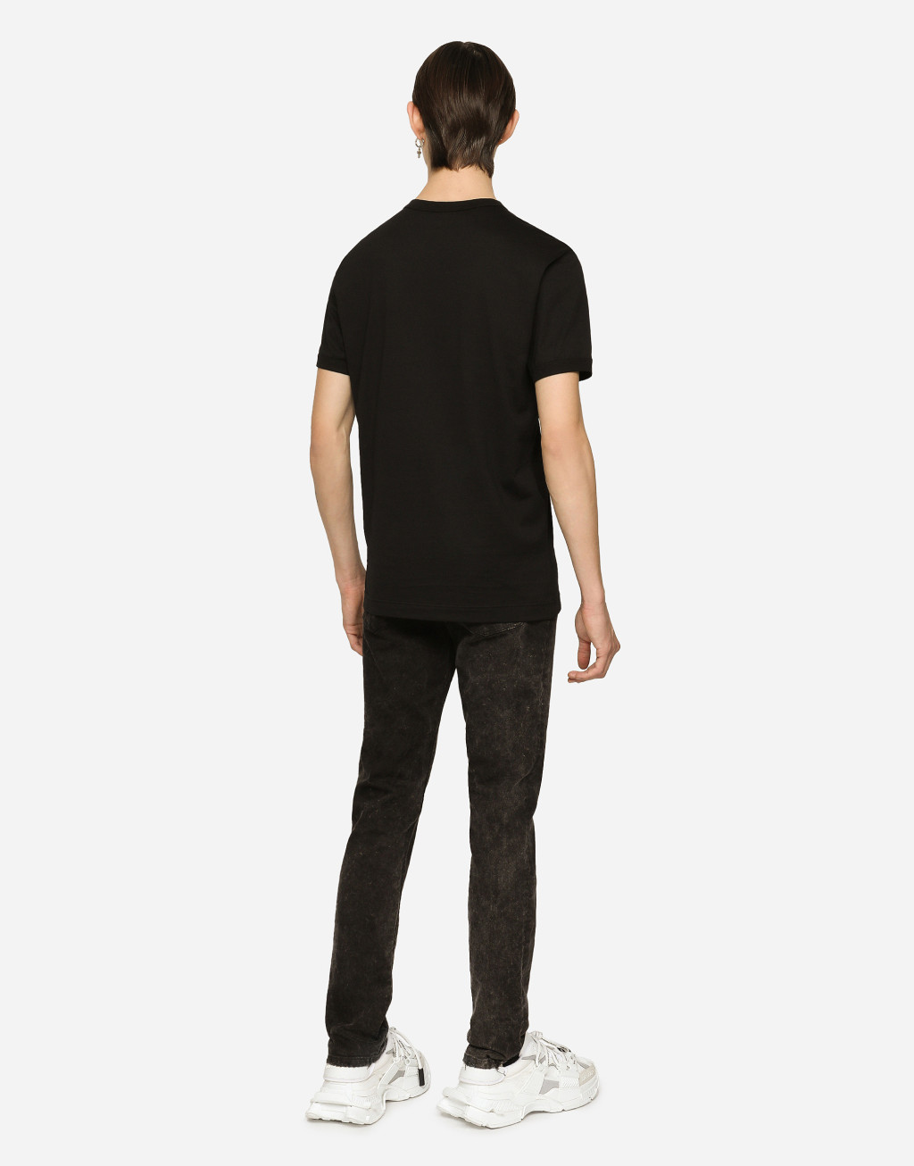 紧身款大理石纹弹力牛仔裤3