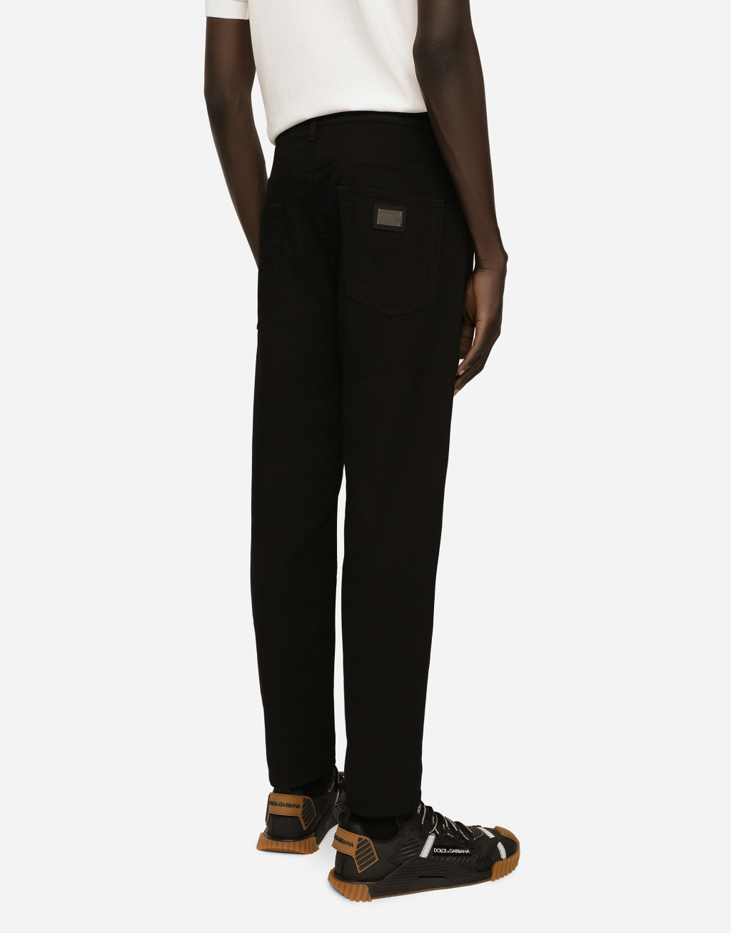 宽松款黑色洗水弹力丹宁牛仔裤3