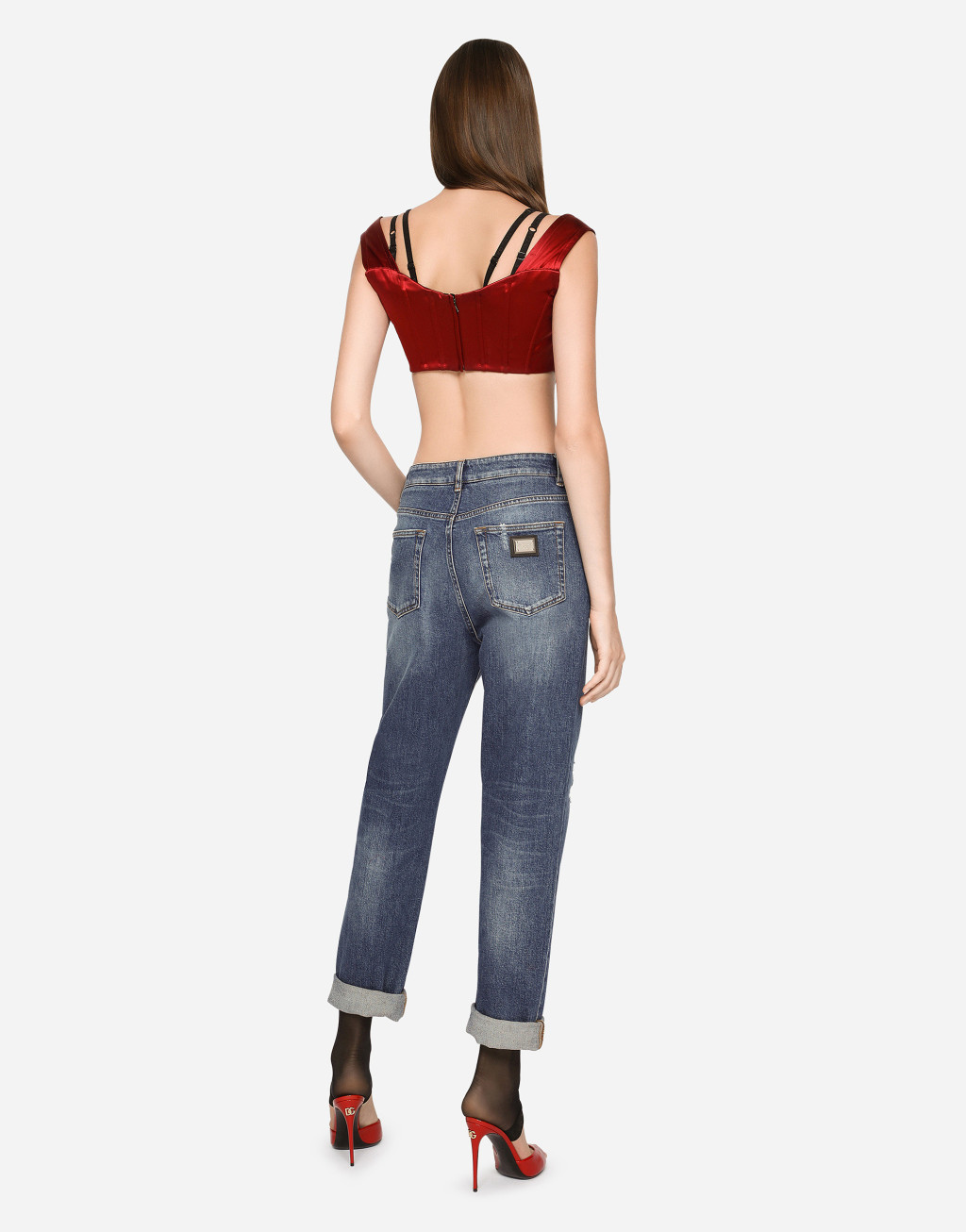 男友款破洞细节丹宁牛仔裤3