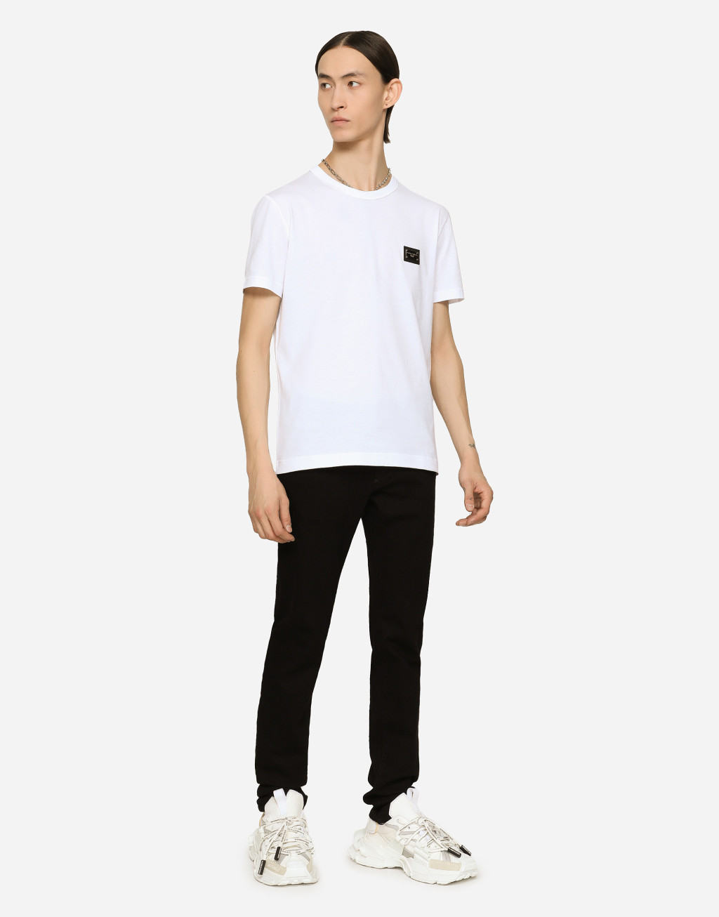 紧身款洗水弹力牛仔裤2