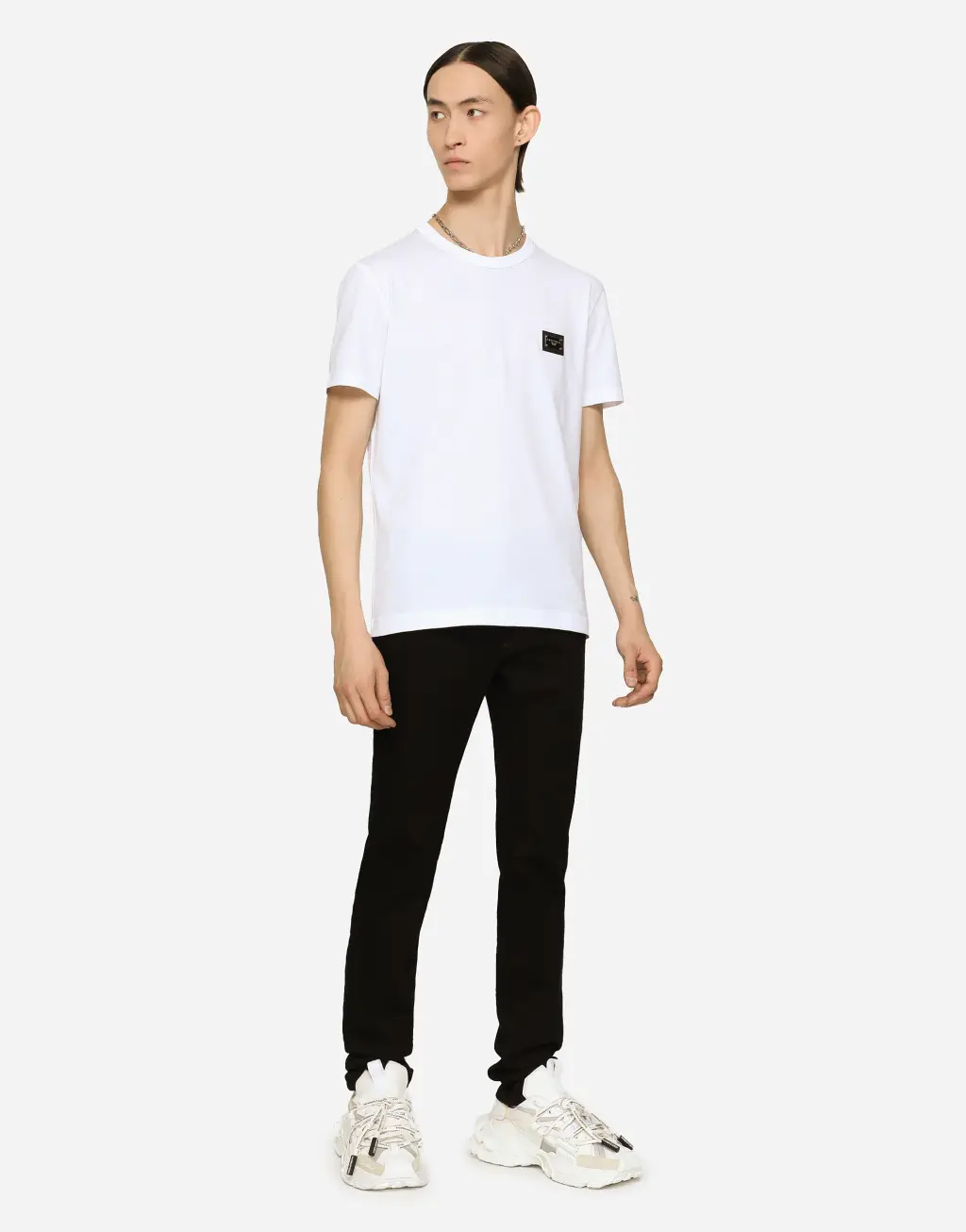 紧身款洗水弹力牛仔裤