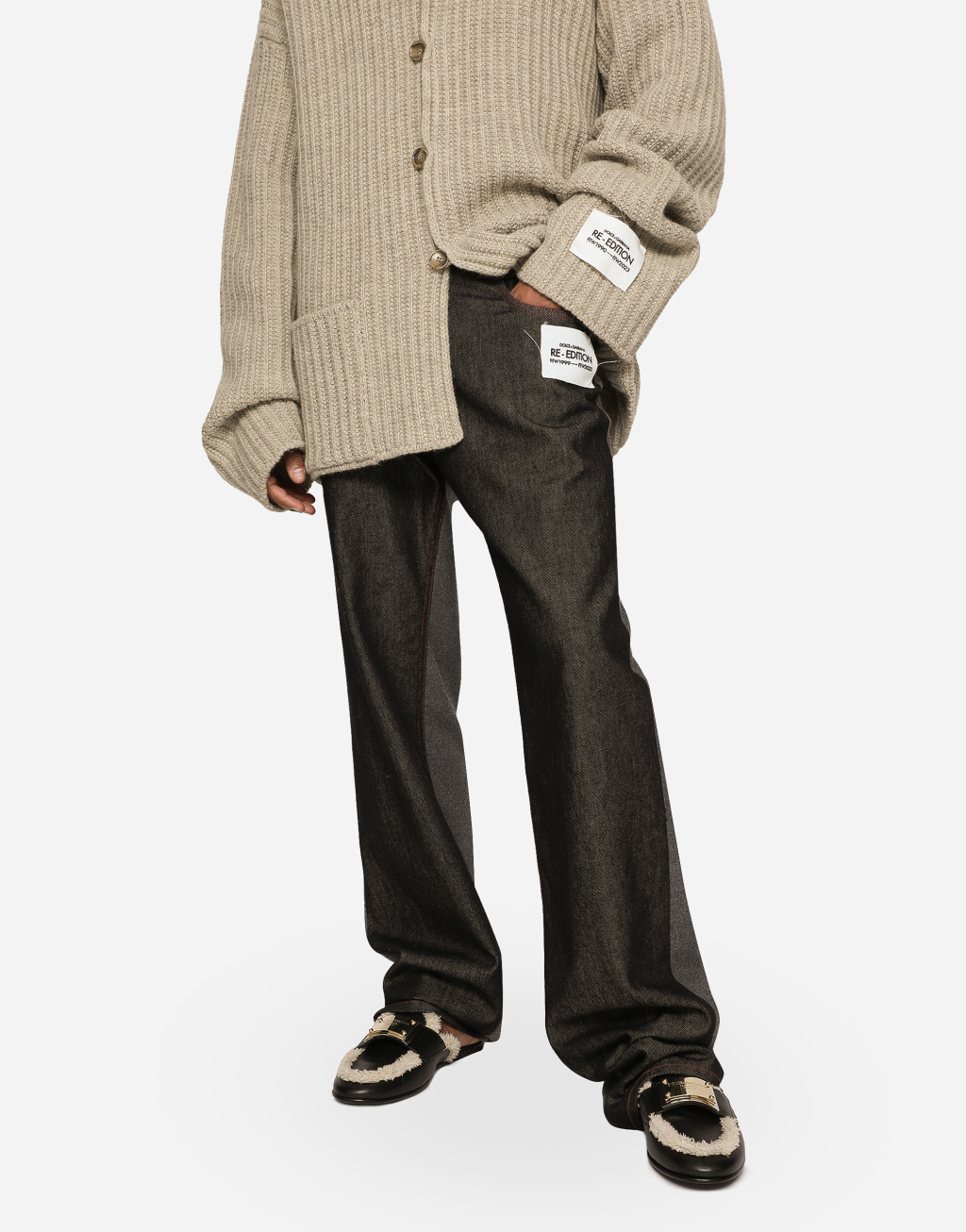 法兰绒与丹宁双面长裤4