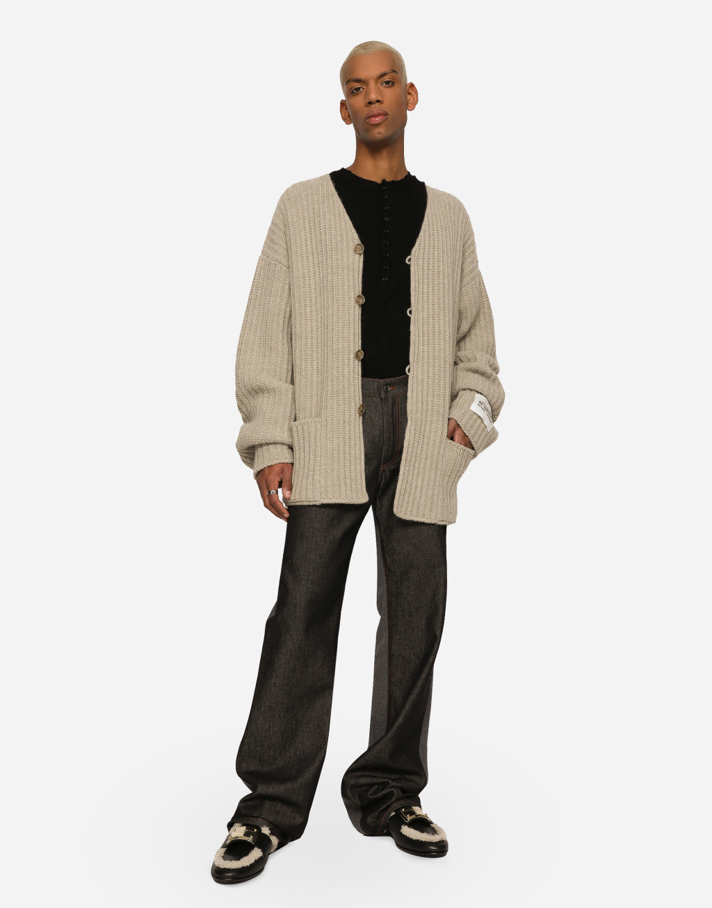 法兰绒与丹宁双面长裤5