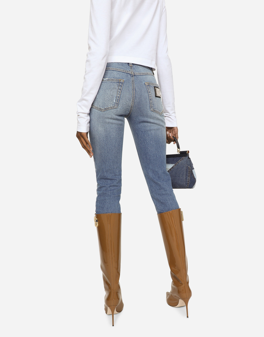 破损细节紧身款 Pretty 牛仔裤4