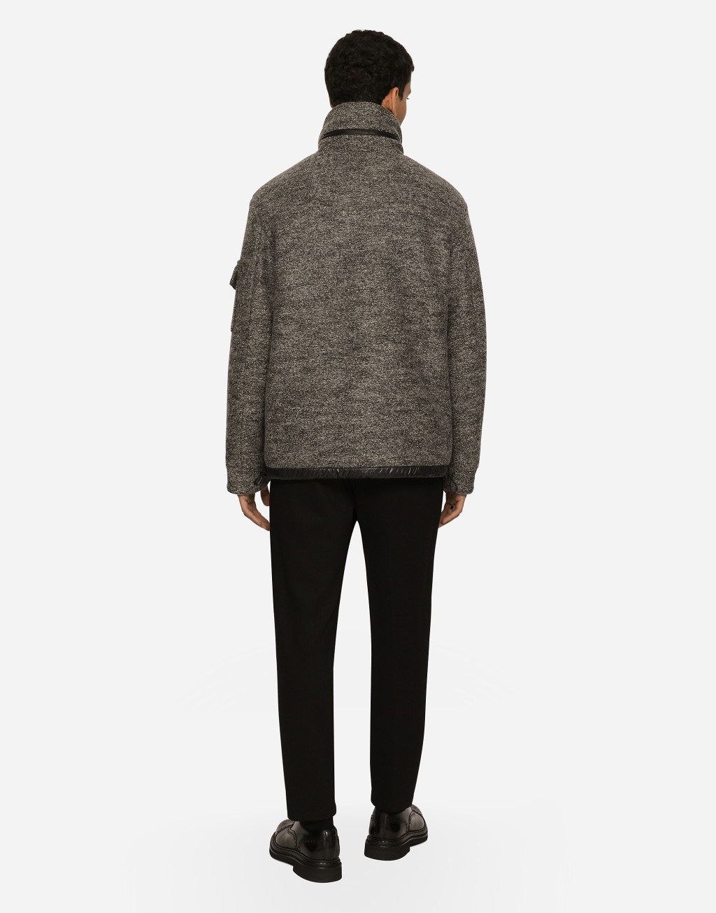 人字纹平纹针织慢跑裤3