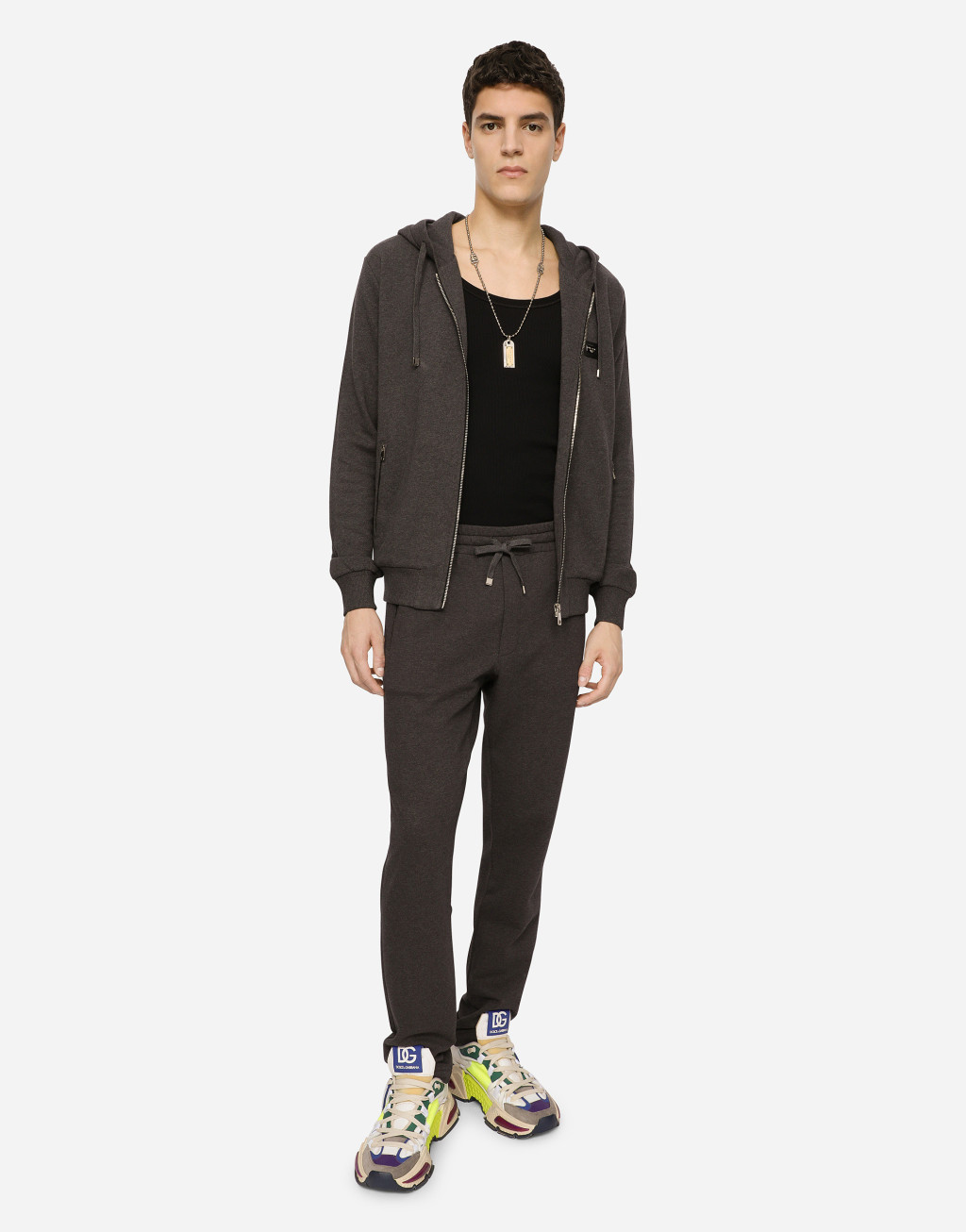 棉质抓绒慢跑裤6