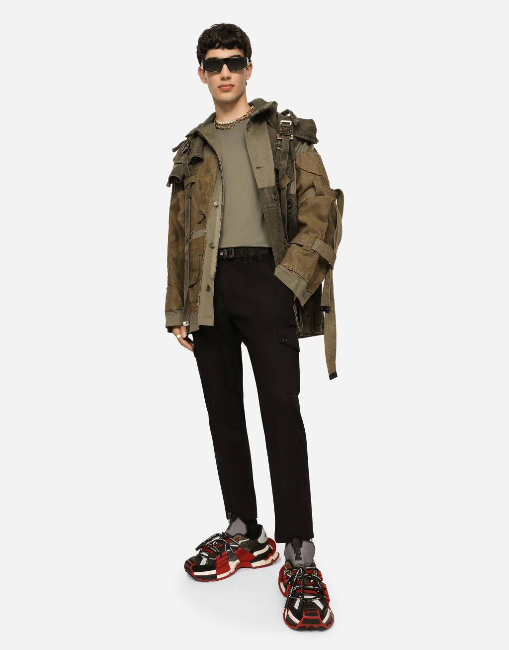 弹力棉质工装裤6