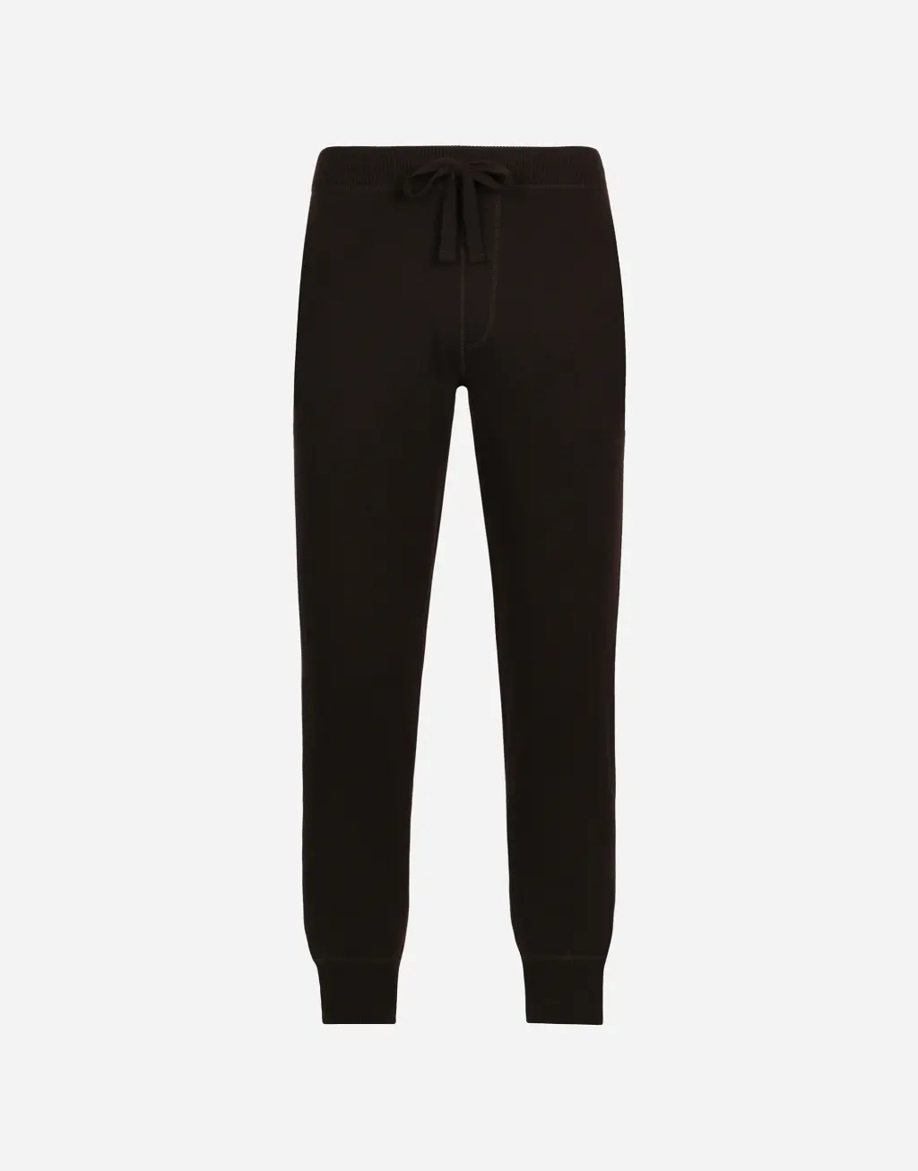 羊绒与羊毛针织慢跑裤