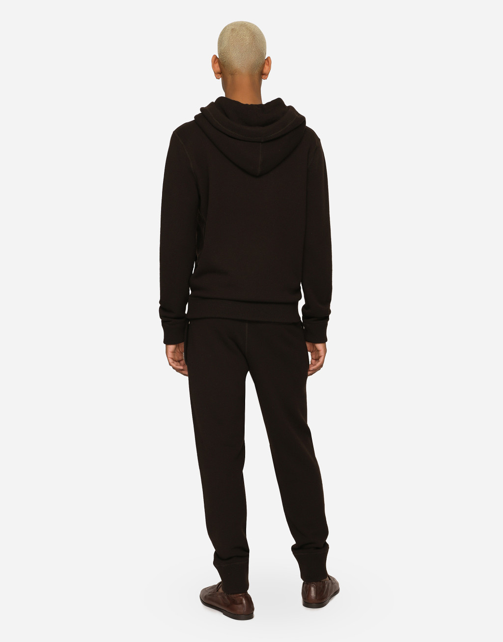 羊绒与羊毛针织慢跑裤3