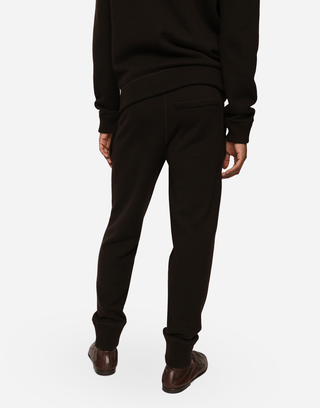 羊绒与羊毛针织慢跑裤4