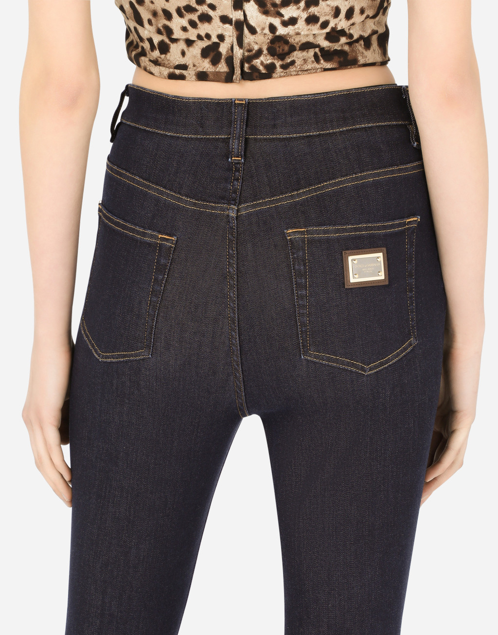 Grace 深蓝色弹力丹宁牛仔裤5