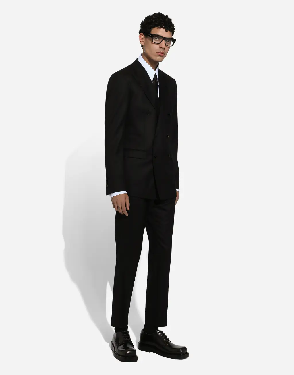 法兰绒精裁长裤