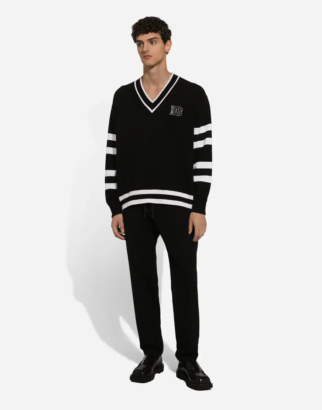 平纹针织慢跑裤