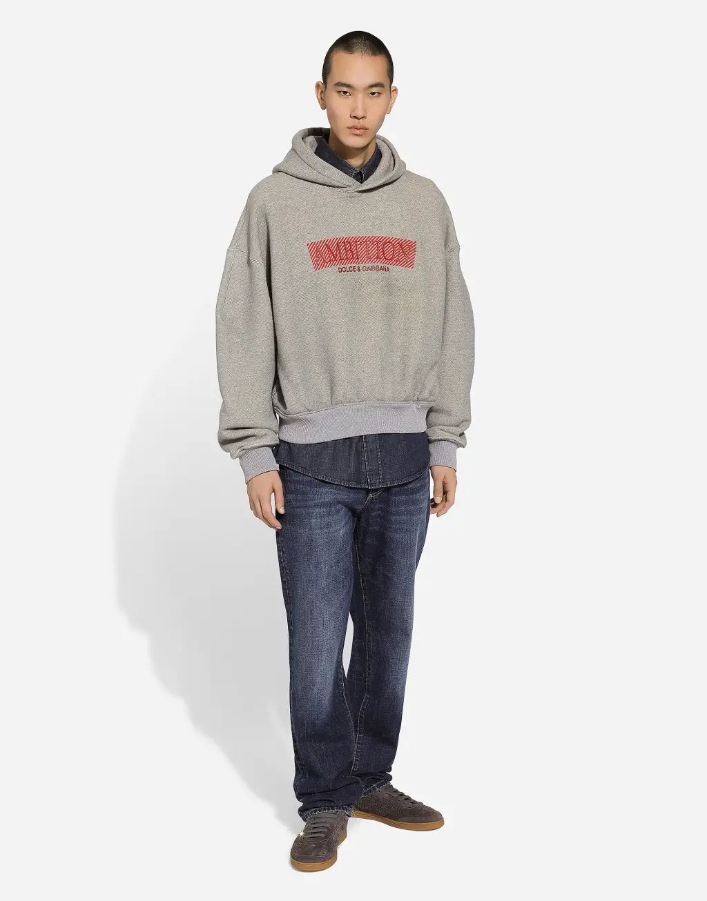 DG 刺绣丹宁经典牛仔裤