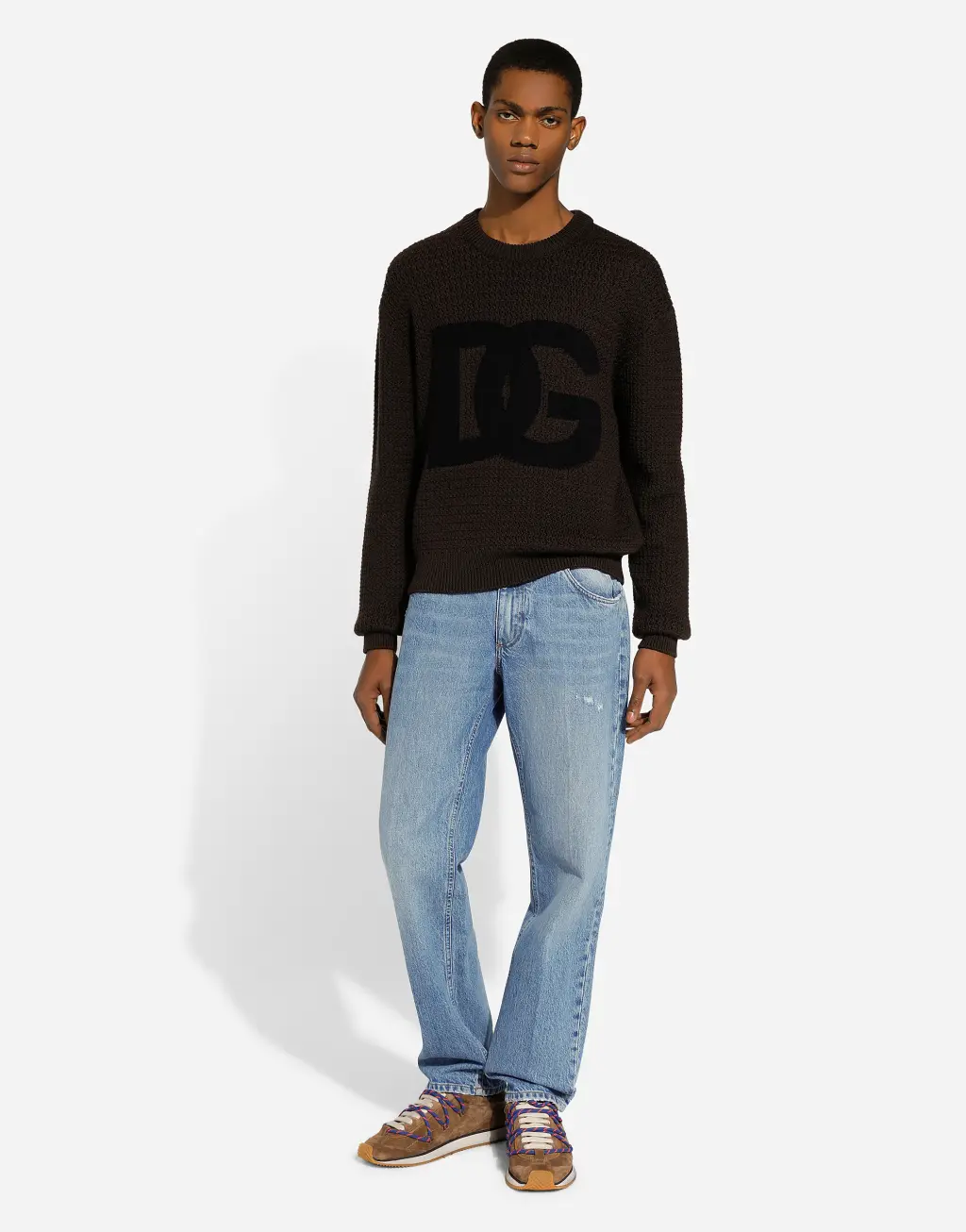 DG 刺绣丹宁经典牛仔裤