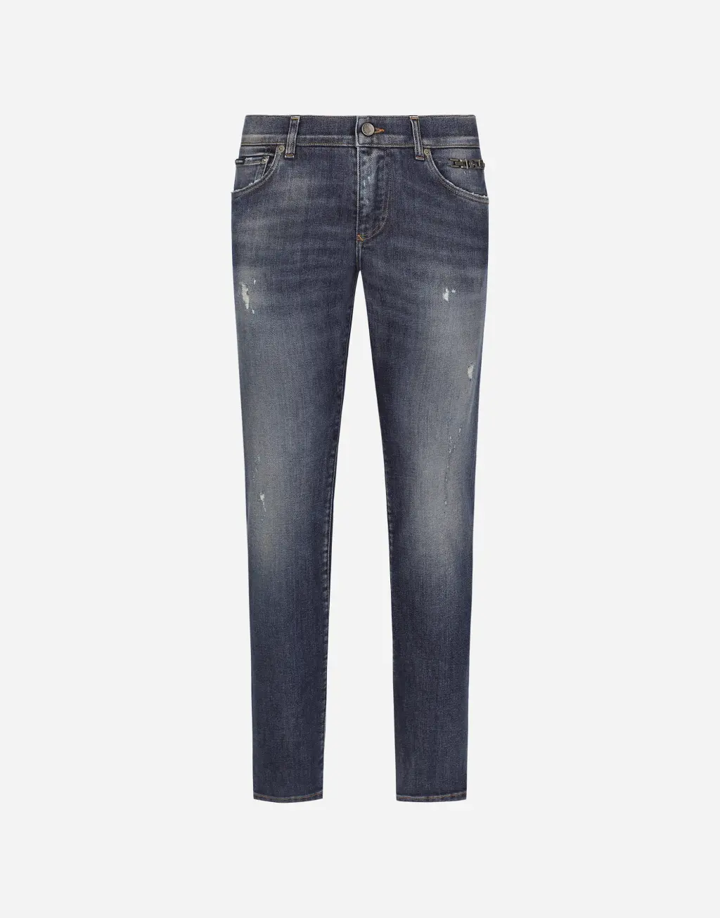 修身款弹力丹宁牛仔裤