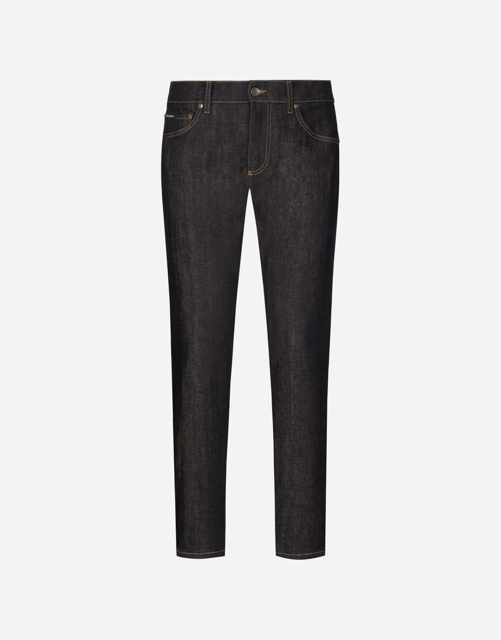 修身款弹力丹宁牛仔裤