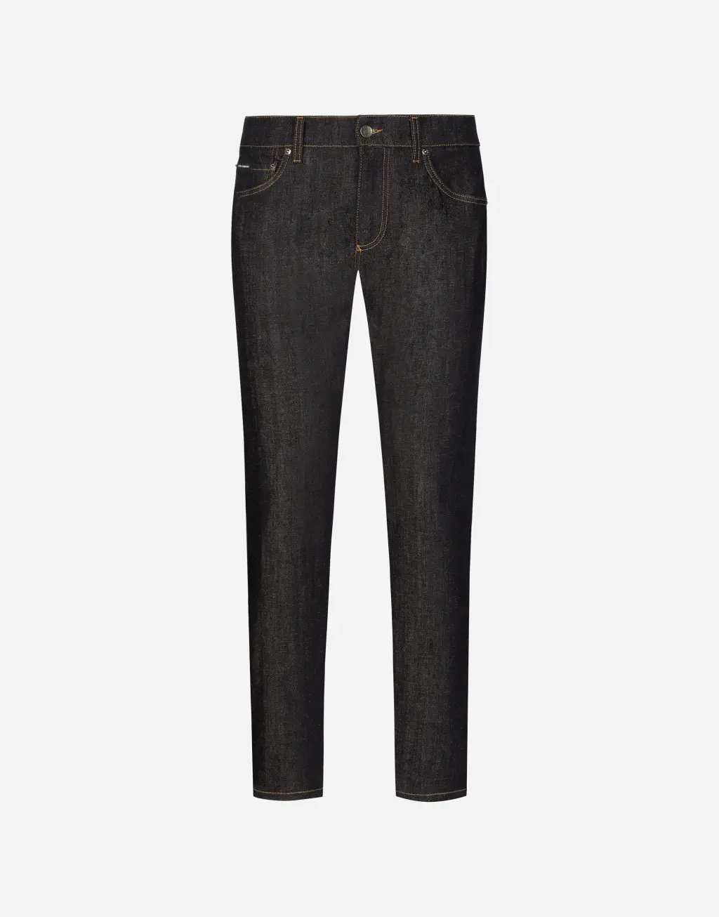 修身款弹力丹宁牛仔裤