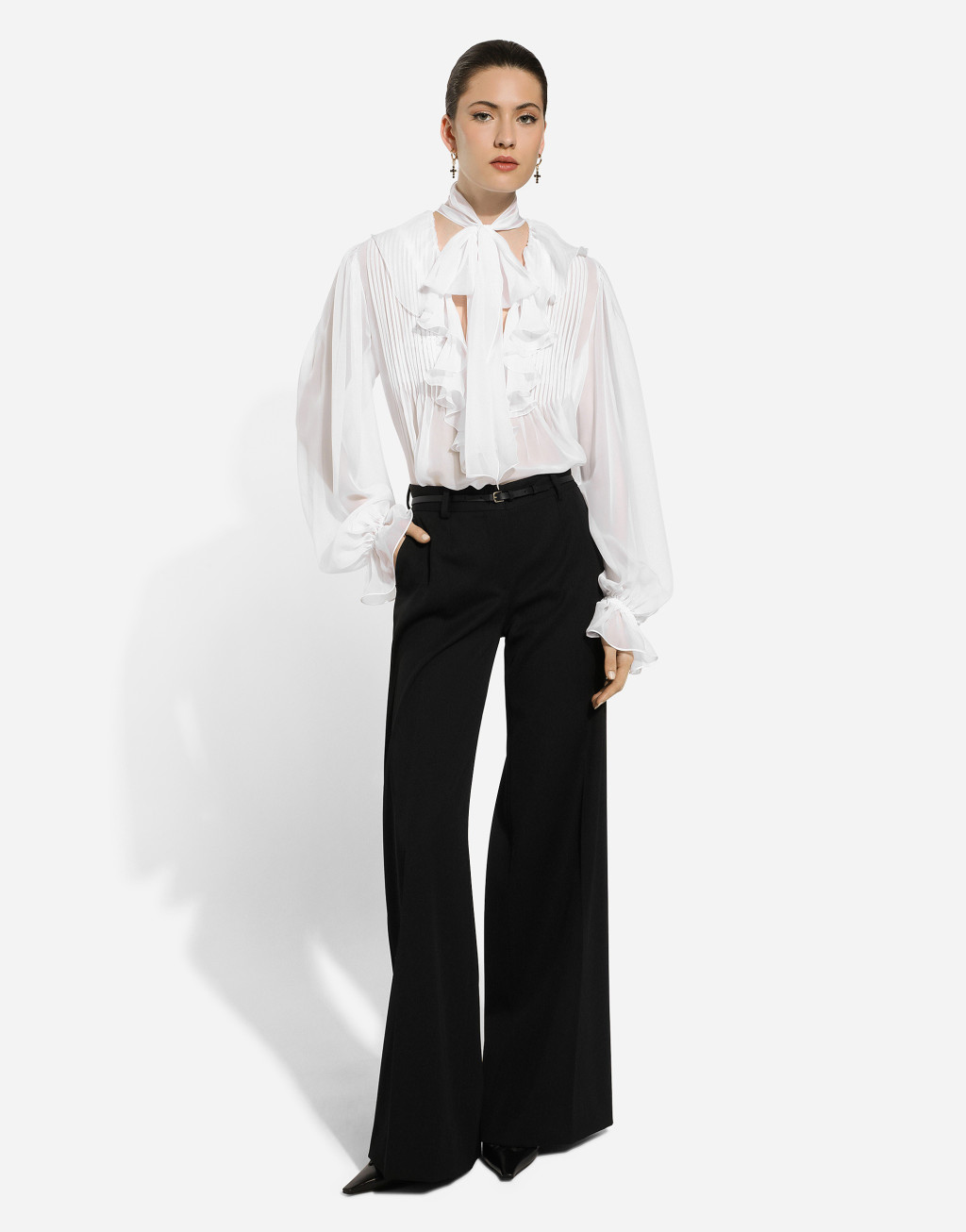 羊毛华达呢喇叭裤5