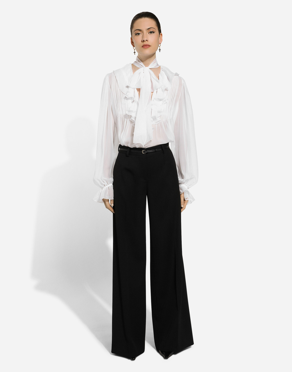 羊毛华达呢喇叭裤2