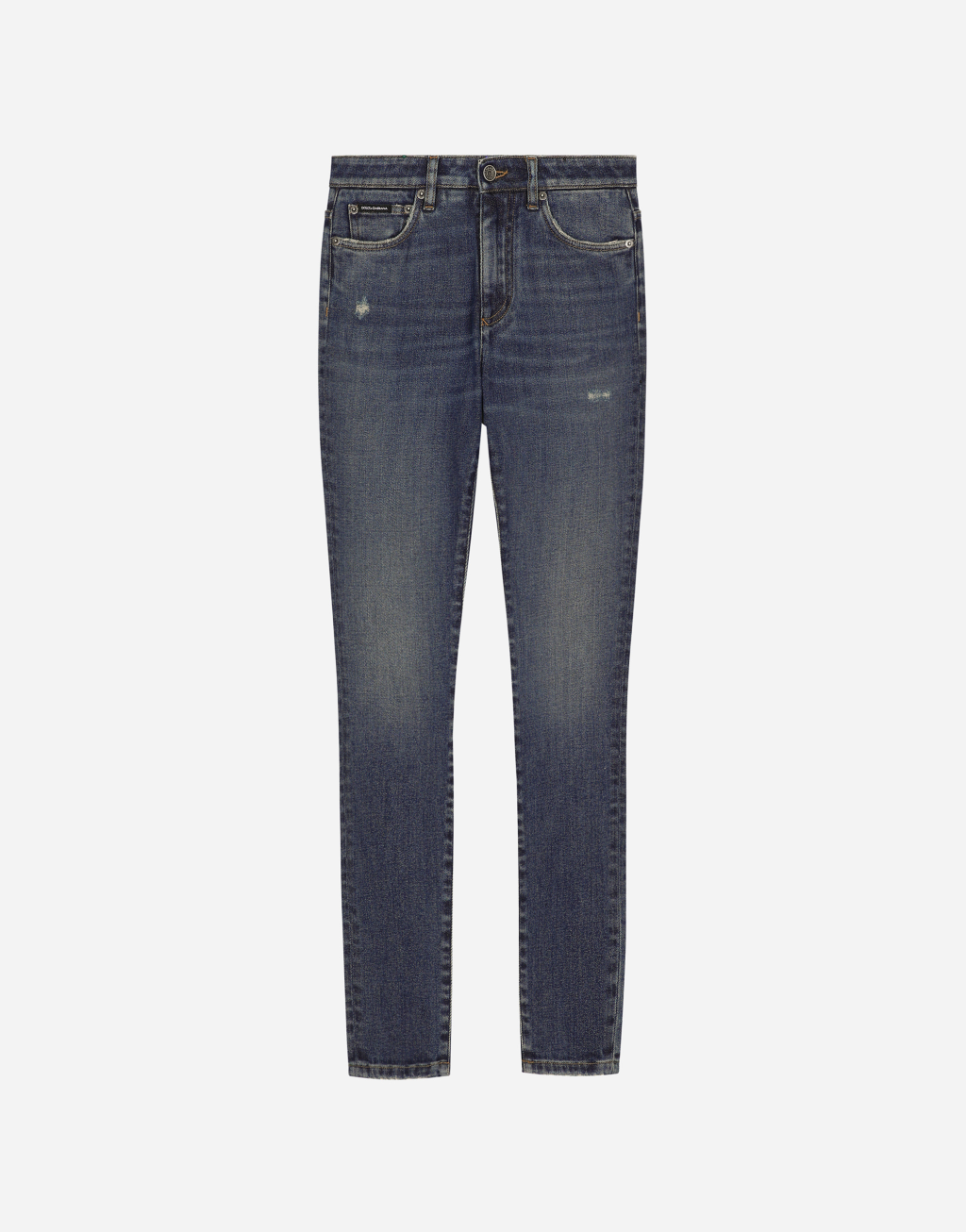 棉质丹宁 Audrey 紧身牛仔裤1