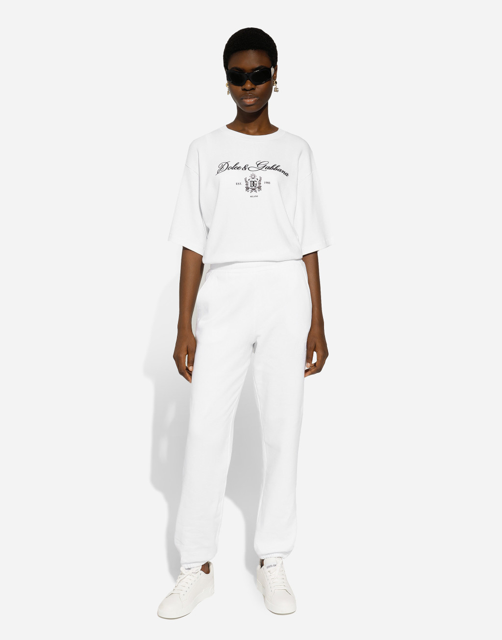 棉质平纹针织慢跑裤2