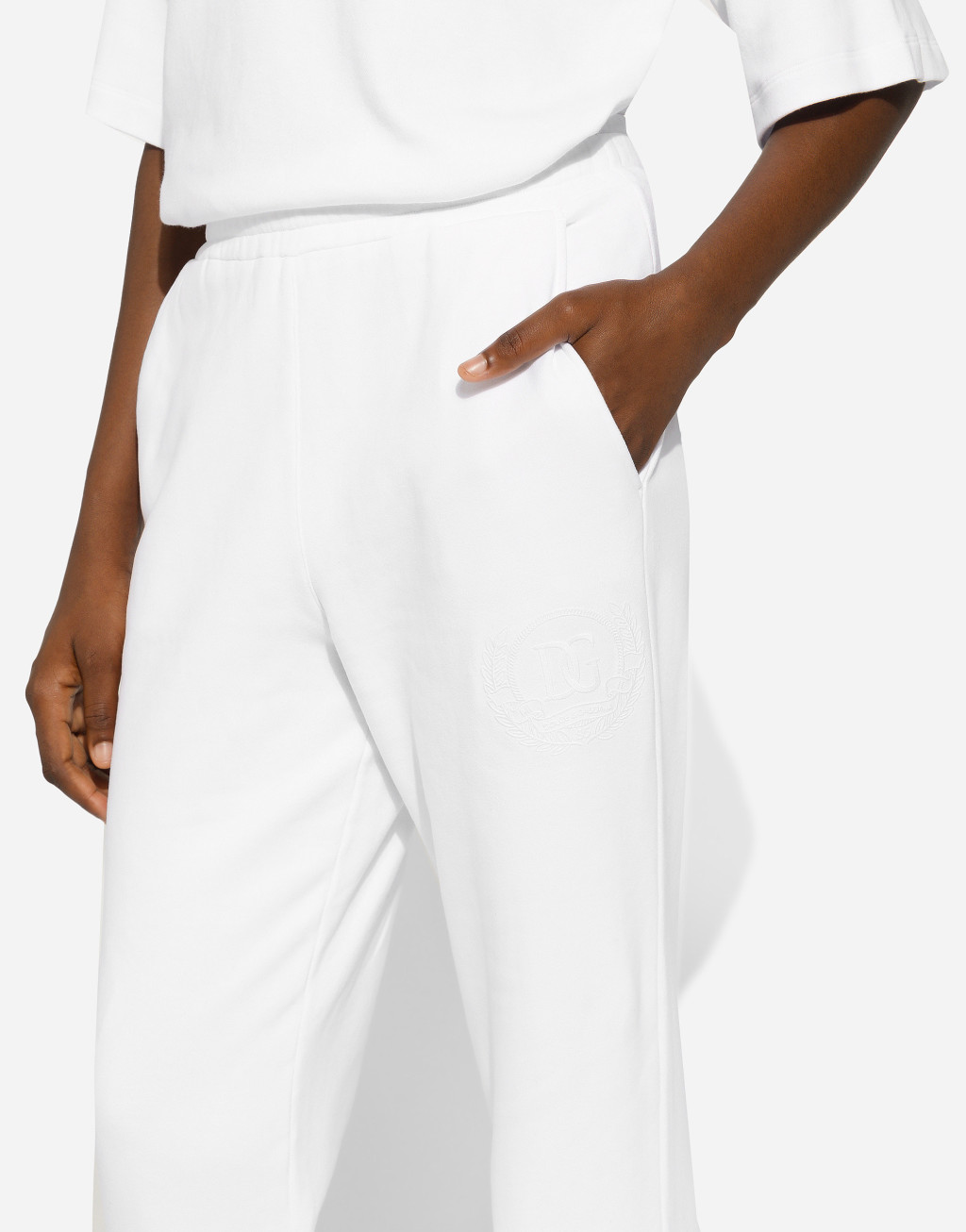 棉质平纹针织慢跑裤4