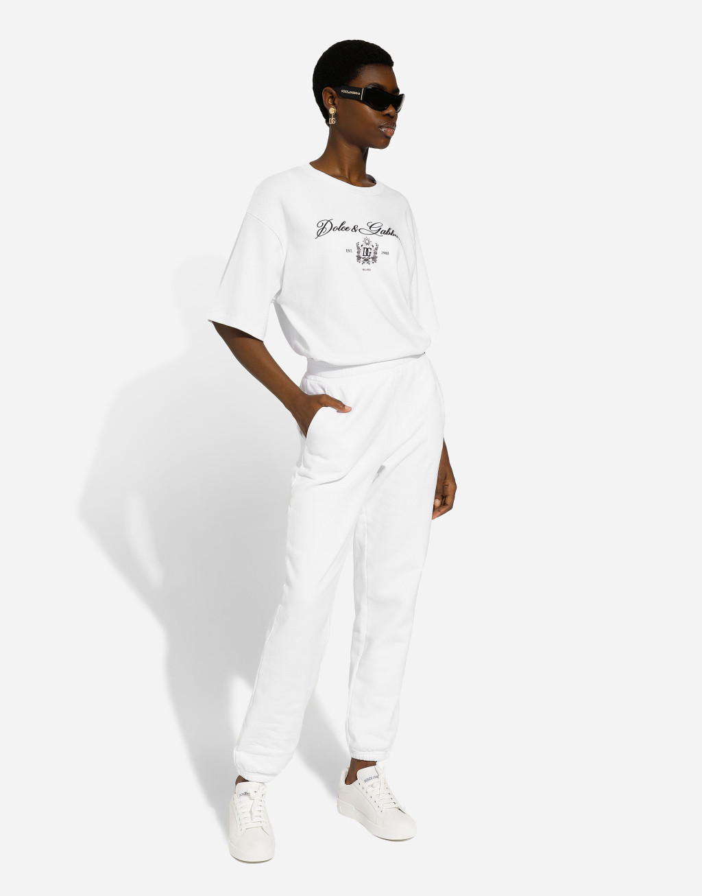 棉质平纹针织慢跑裤7