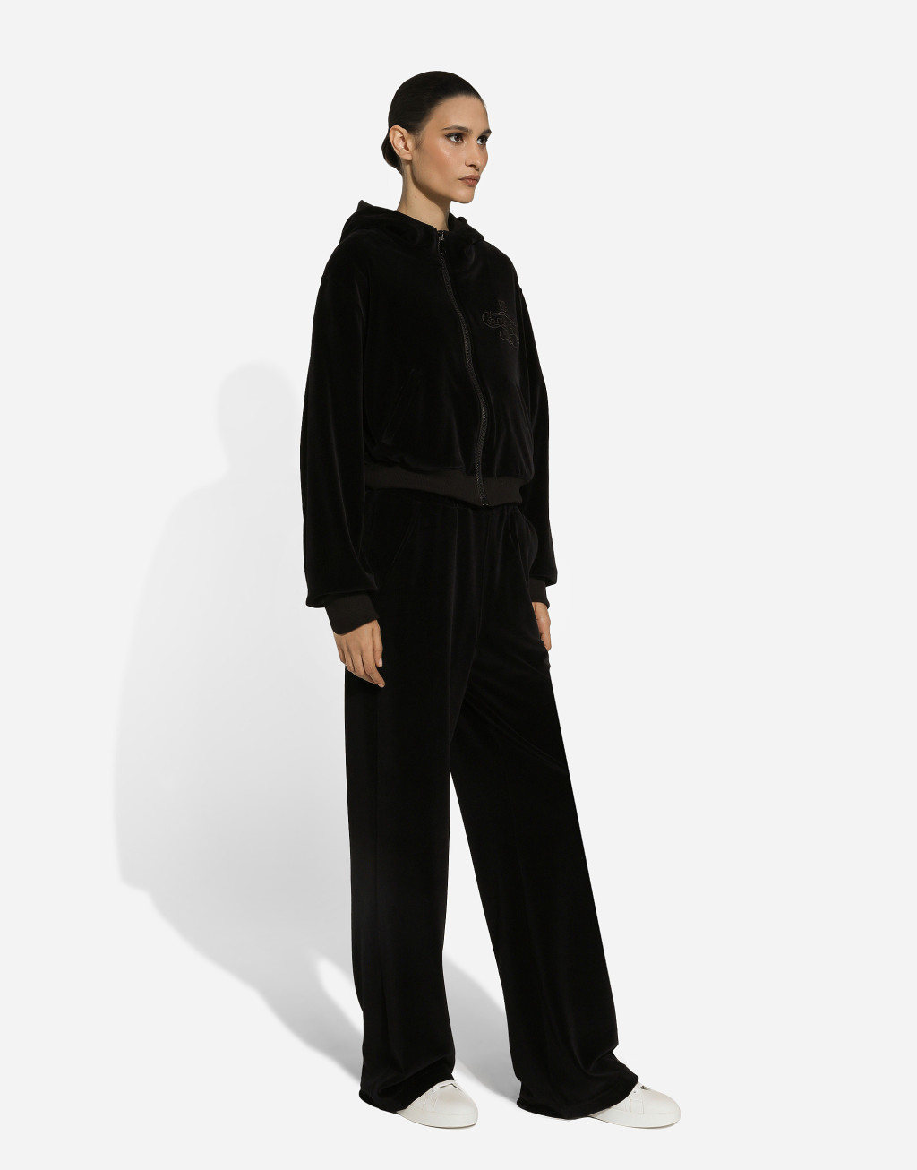 DG 徽标棉质雪尼尔慢跑裤7