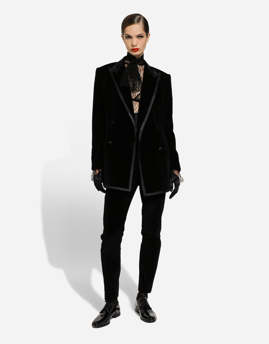 天鹅绒精裁礼服长裤3