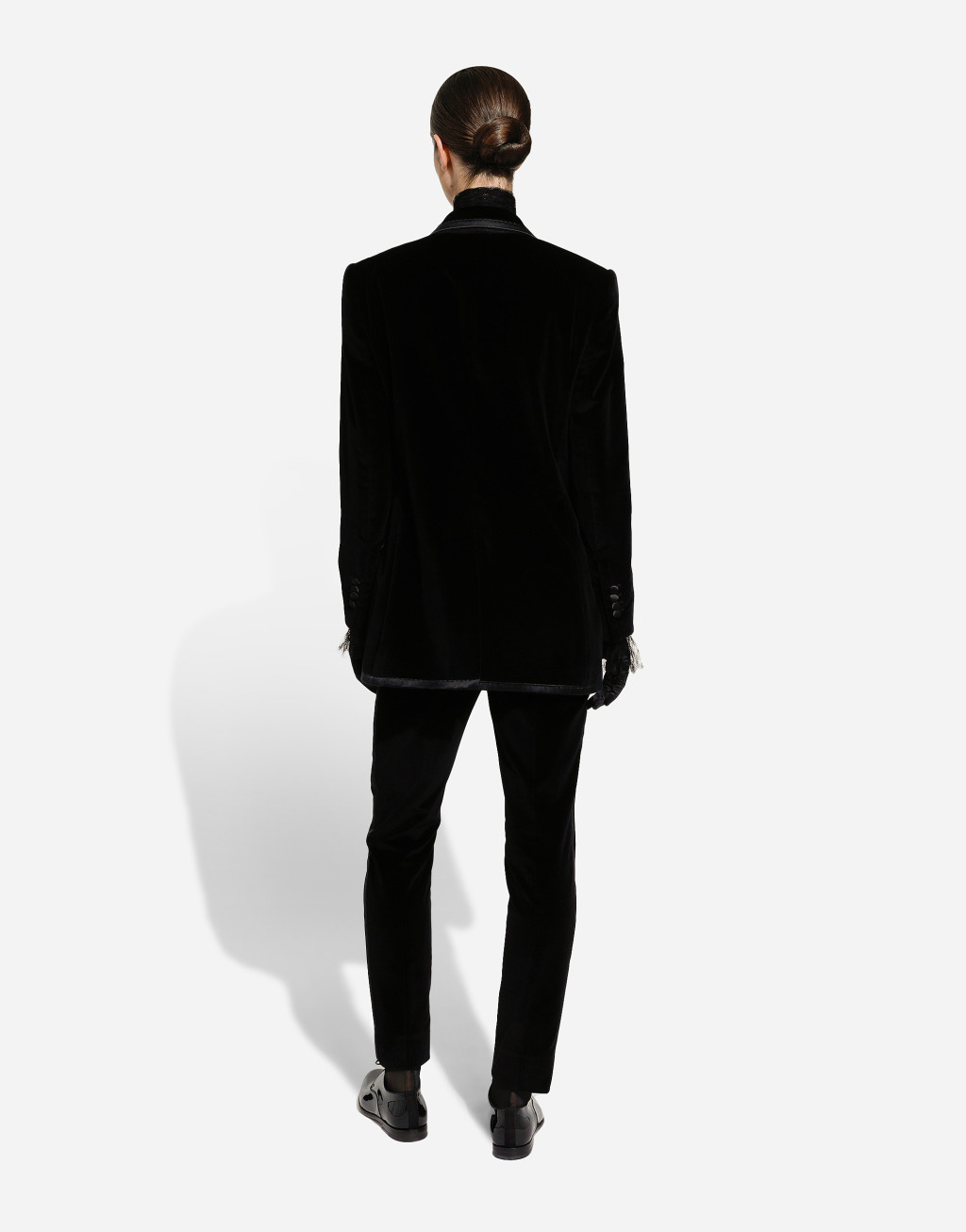 天鹅绒精裁礼服长裤4