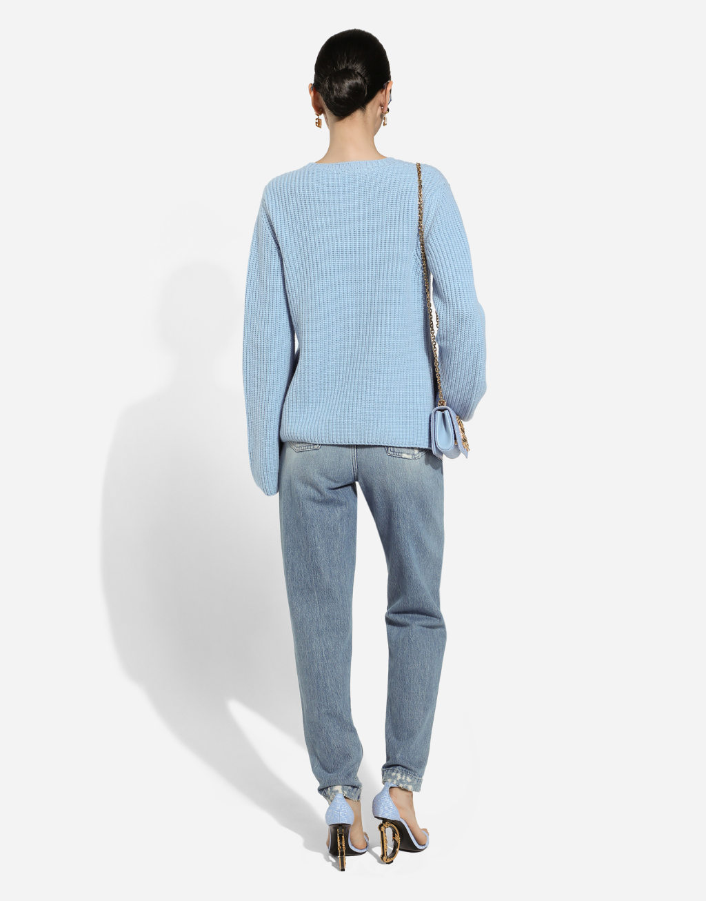 细微破损细节丹宁牛仔裤3