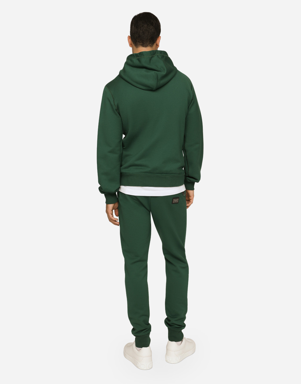 标牌平纹针织慢跑裤3