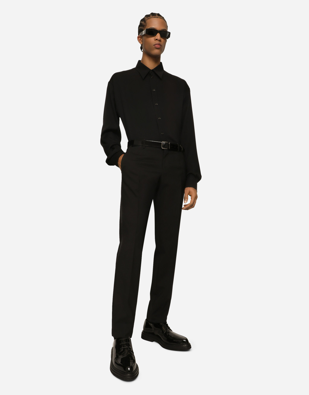 弹力羊毛礼服长裤6