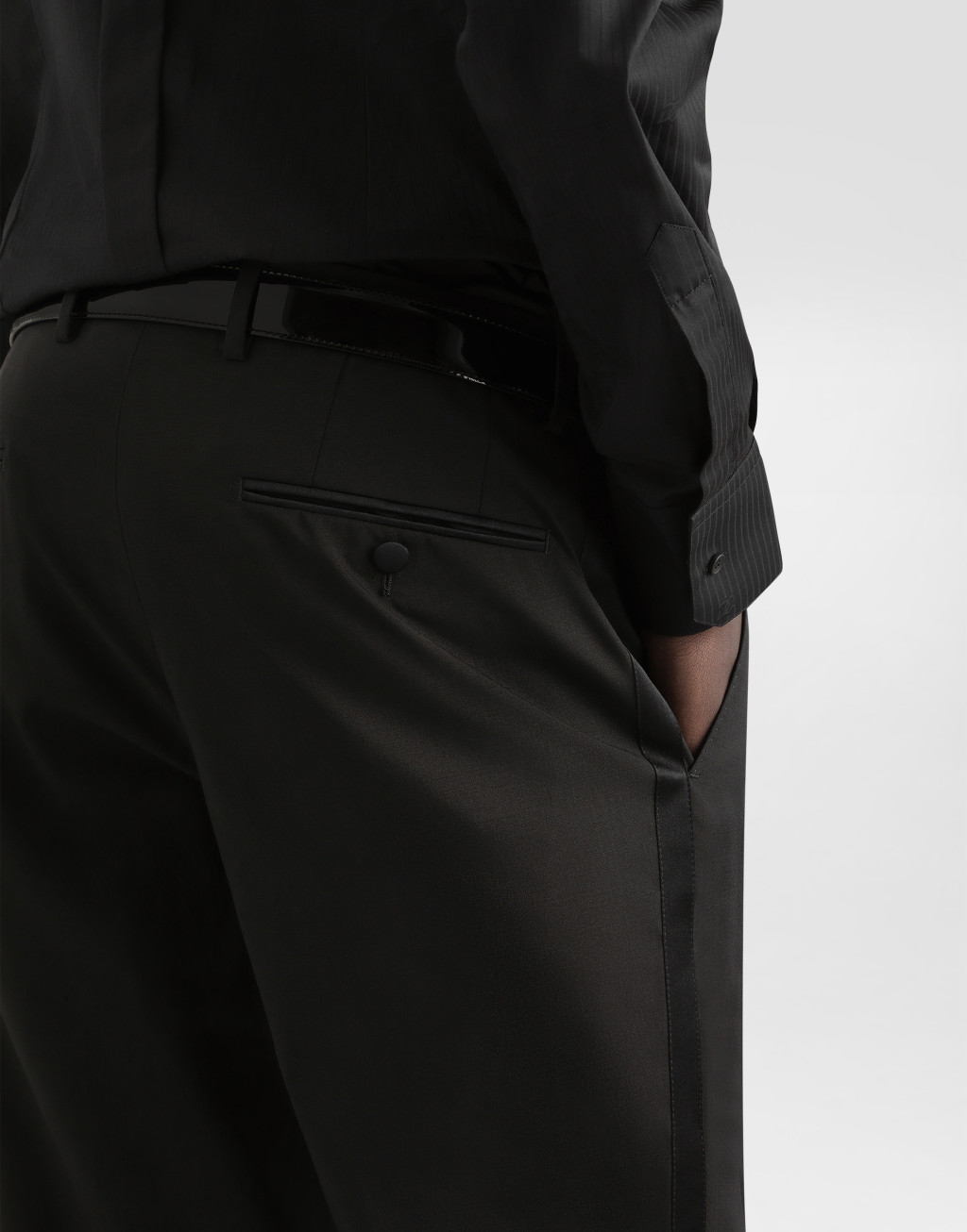 弹力羊毛礼服长裤5