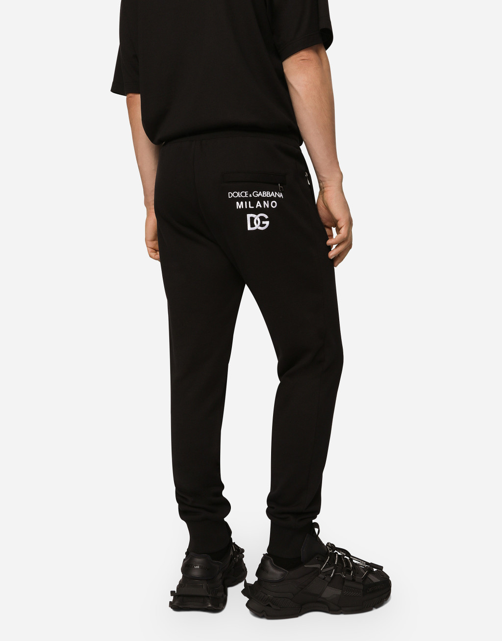 DG 刺绣平纹针织慢跑裤4